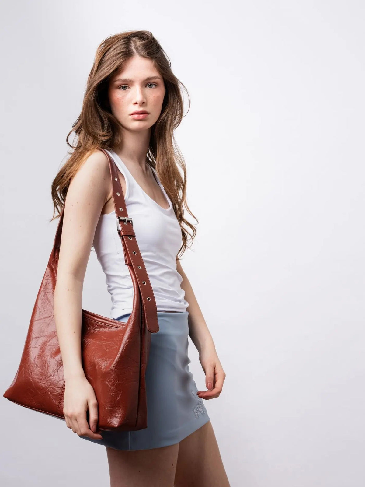 Crossbody Scarlett Distressed Leather Tote
