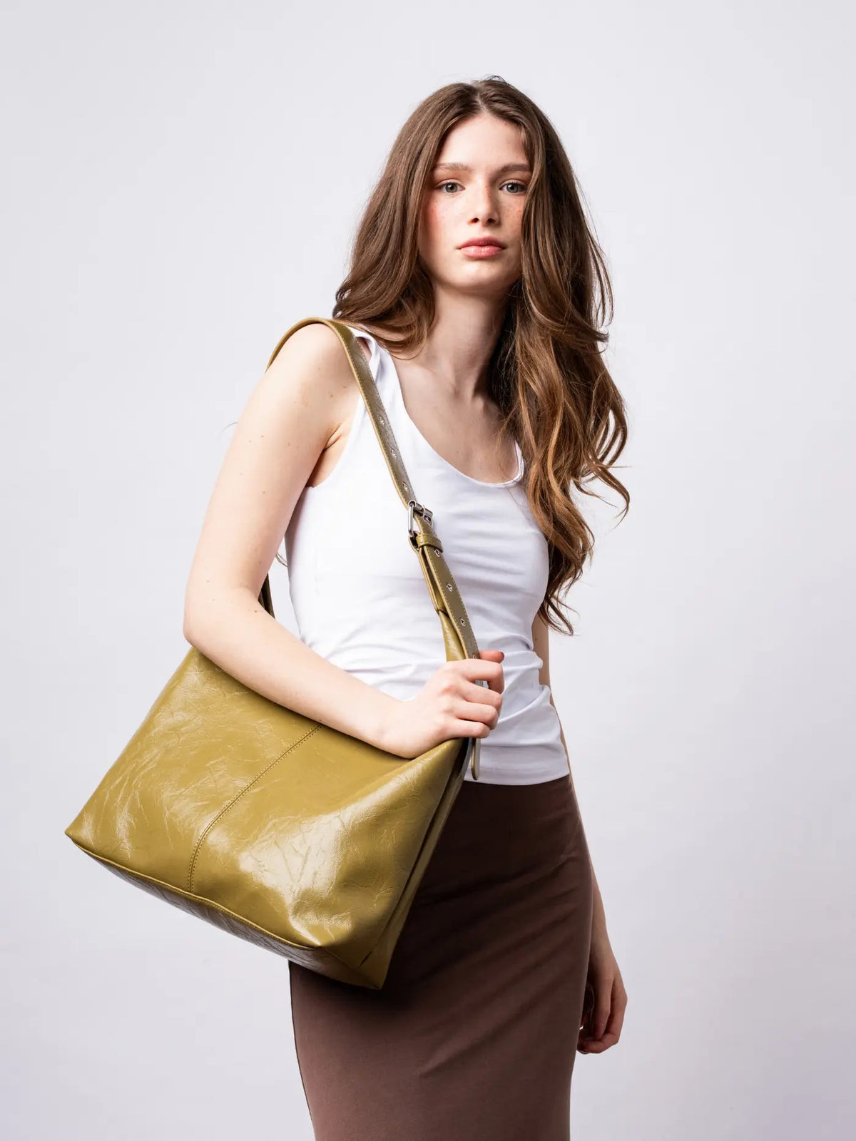 Crossbody Scarlett Distressed Leather Tote
